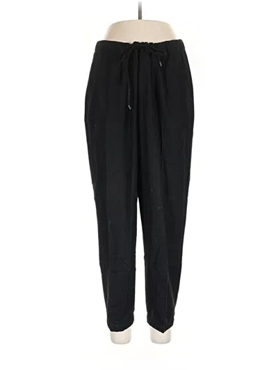 Pre-owned Eileen Fisher Wool Pants In Black