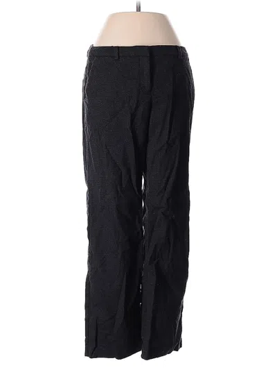 Pre-owned Eileen Fisher Wool Pants In Gray