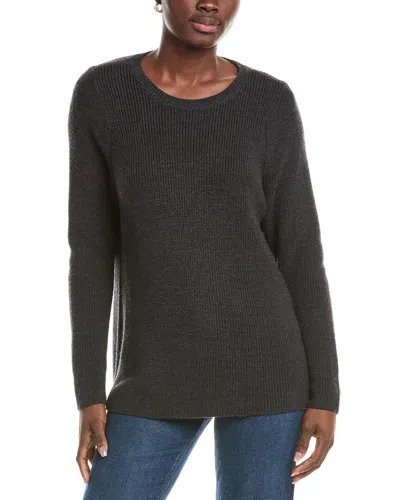 Eileen Fisher Wool Pullover In Gray
