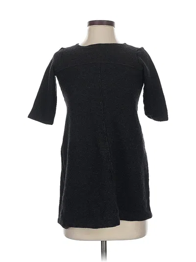 Pre-owned Eileen Fisher Wool Pullover Sweater In Black