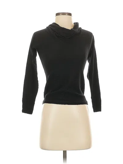 Pre-owned Eileen Fisher Wool Pullover Sweater In Black