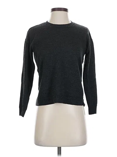 Pre-owned Eileen Fisher Wool Pullover Sweater In Gray