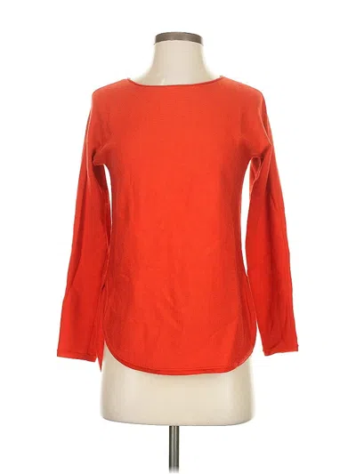 Pre-owned Eileen Fisher Wool Pullover Sweater In Orange