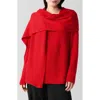 Eileen Fisher Wool Scarf In Red