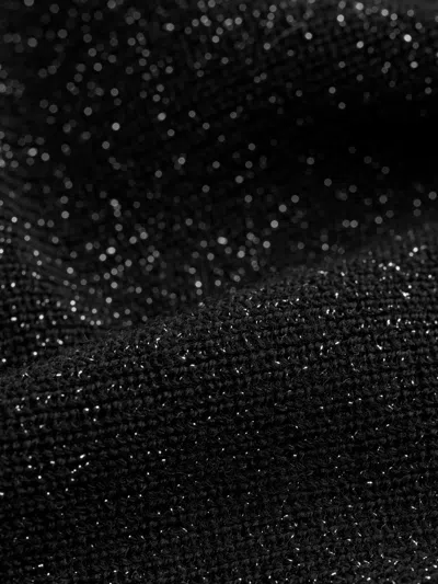 Eileen Fisher Wool Shimmer Cardigan In Regenerative Wool In Black