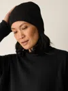 Eileen Fisher Wool Shimmer Hat In Black