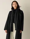 Eileen Fisher Wool Shimmer Scarf In Gray