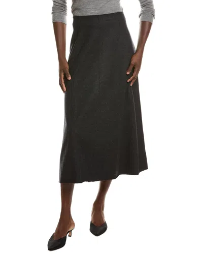 Eileen Fisher Wool Skirt In Black