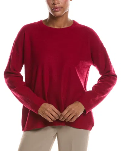 Eileen Fisher Wool Sweater In Burgundy