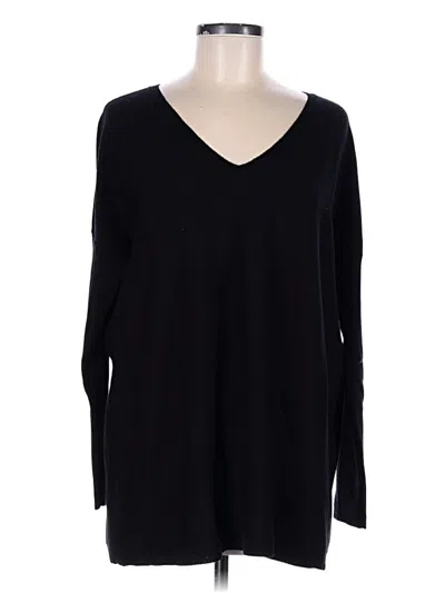 Pre-owned Eileen Fisher Wool Sweater In Black