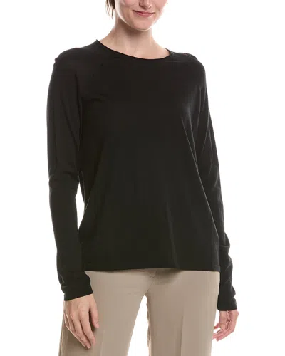 Eileen Fisher Wool Sweater In Black