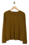 Eileen Fisher Wool Sweater In Brown