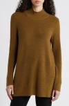 Eileen Fisher Wool Tunic Sweater In Gold Leaf