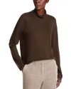 Eileen Fisher Fine Gauge Wool Turtleneck Sweater In Wren