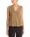 Eileen Fisher Wool Vest In Brown