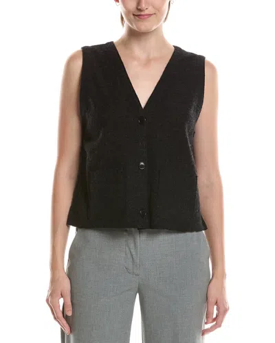 Eileen Fisher Wool Vest In Gray