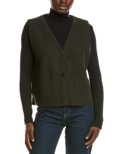 Eileen Fisher Wool Vest In Black