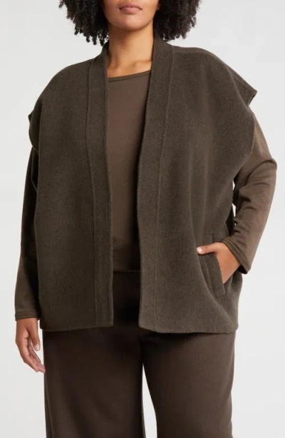 Eileen Fisher Wool Vest In Wren