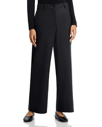 Eileen Fisher Wool Wide Leg Pants In Multi
