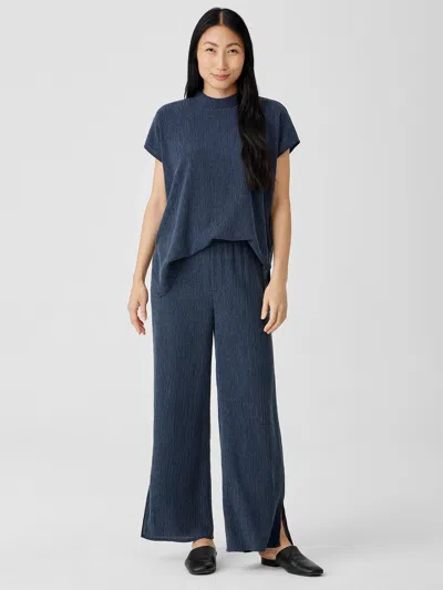 Eileen Fisher Woven Plisse Wide-leg Pant