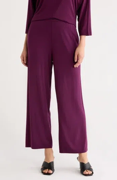 Eileen Fisher Woven Straight Leg Pants In Purple