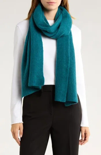 Eileen Fisher Wrap Scarf In Blue