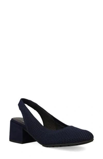 Eileen Fisher Yarn Knit Slingback Pump In Blue