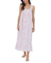 EILEEN WEST BALLET LACE TRIM FLORAL PRINT NIGHTGOWN