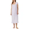 Eileen West Cap Sleeve Cotton Jersey Nightgown In White