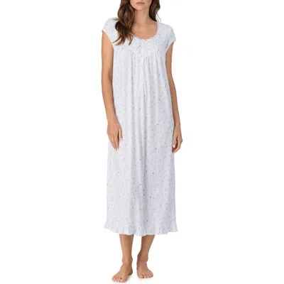 Eileen West Cap Sleeve Cotton Nightgown In White