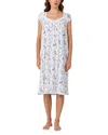 Eileen West Cap Sleeve Floral Waltz Nightgown In Multi
