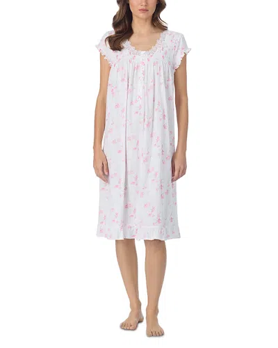 Eileen West Cap Sleeve Pointelle Waltz Nightgown In Multi