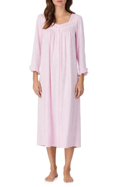 Eileen West Cotton Ballet Nightgown In Pink