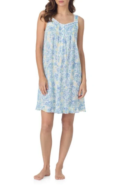 Eileen West Cotton Blend Chemise In Multi