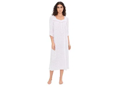 Eileen West Cotton Knit 3/4 Sleeve Nightgown