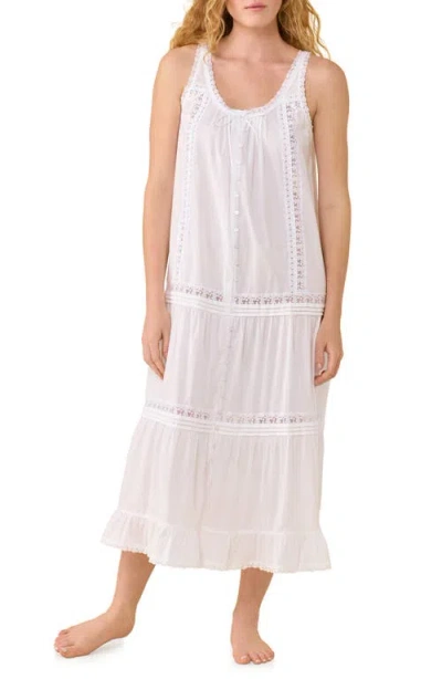 Eileen West Cotton Lawn Ballet Nightgown In White