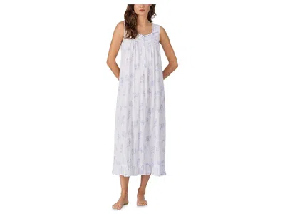Eileen West Cotton Lawn Sleeveless Ballet Nightgown In White