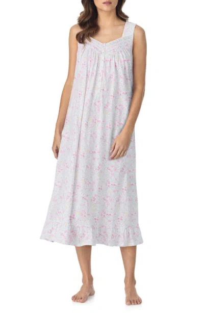 Eileen West Cotton Nightgown In Blue