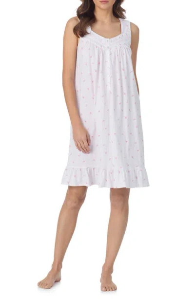 Eileen West Cotton Short Nightgown In White