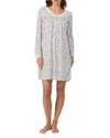 Eileen West Dream Sweater Knit Short Nightgown In Multi