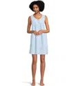 Eileen West Everyday Chemise Women's Blue 100% Cotton Sleepwear Gbo504 In Multi
