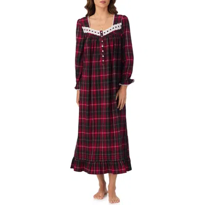 Eileen West Flannel Ballet Nightgown In Multi