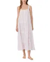Eileen West Floral Ballet Nightgown In White/pink