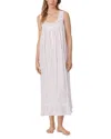 Eileen West Cotton Lawn Ballet Nightgown In White/pink