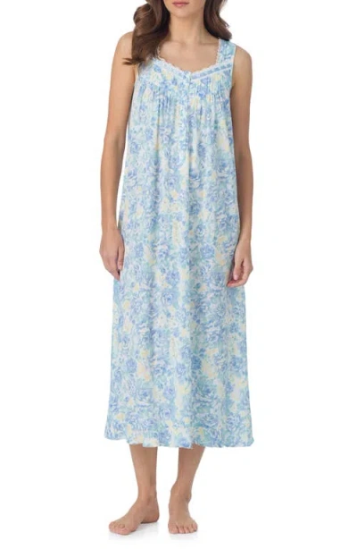 Eileen West Floral Knit Ballet Nightgown In Multi