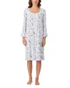 Eileen West Floral Venice Lace Ballet Nightgown In Multi