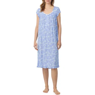Eileen West Floral Waltz Nightgown In Animal Print