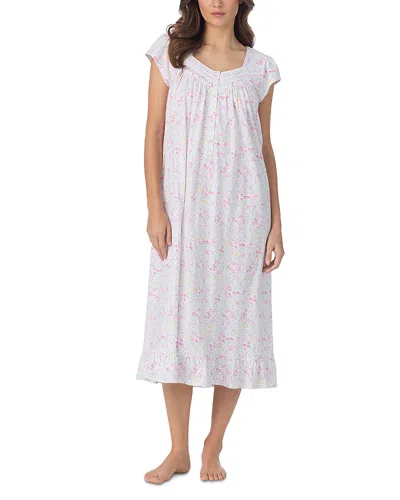 Eileen West Knit Cap Sleeve Ballet Nightgown In White