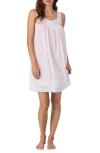 Eileen West Lace Eyelet Cotton Chemise In Pink