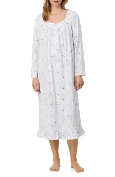Eileen West Lace Trim Ballet Nightgown In White